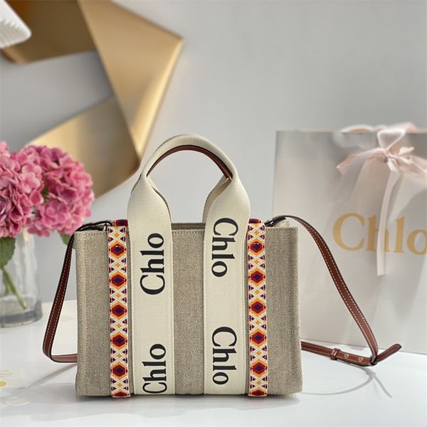 Clássicos Mulheres Bolsas Woody Tote Bags Canvas Shopping Bag Bolsa Nylon Hobo Moda Linho Grande Praia Sacos De Luxo Designer De Viagem Crossbody Bolsa De Ombro Bolsas