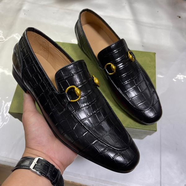 23modelli Scarpe da uomo di lusso Nero Borgogna Vera pelle Casual Scarpe eleganti da uomo firmate Cinturini con fibbia Scarpe da sposa da lavoro formali per uomo 38-46