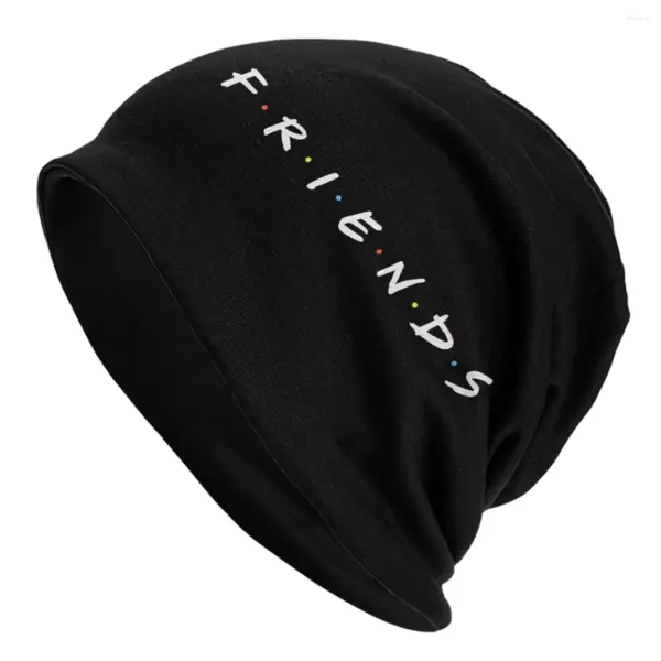 Berets amigos engraçado citação crânios gorros bonés legal inverno quente mulheres homens tricô chapéu adulto unisex tv show bonnet chapéus