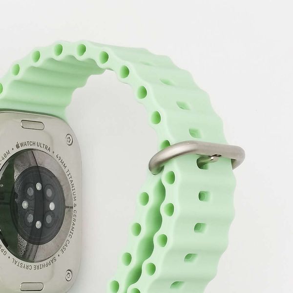 Geeignet für Apple Ultra 8. Generation Ocean New 49 mm Silikon-Uhrenarmband mit Doppelringen