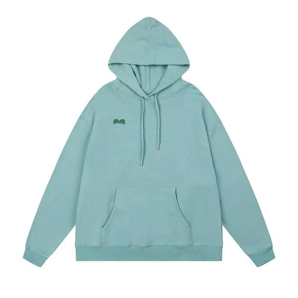 Mens Moletom Com Capuz Clássico Bordado Pescoço Redondo Paris Moda Algodão Casual Casal Hoodies Cor Sólida Atacado 2 Peças 10% Dicount C