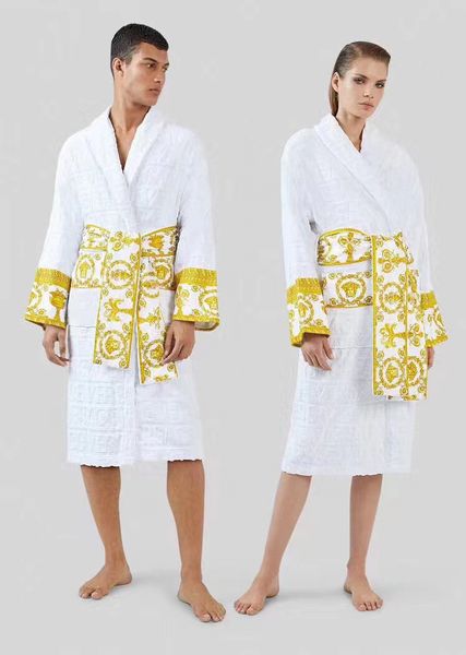 Men e mulheres clássicos de banheira de algodão Brand Kimono Warm Bath Robes Wear Home Wear UnisEx Bath Robes One Tamanho