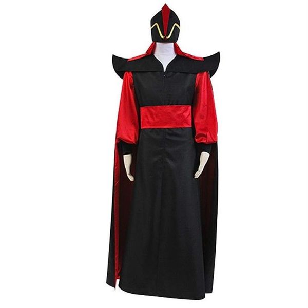 Aladdin Jafar vilão cosplay traje roupa completa suit283B