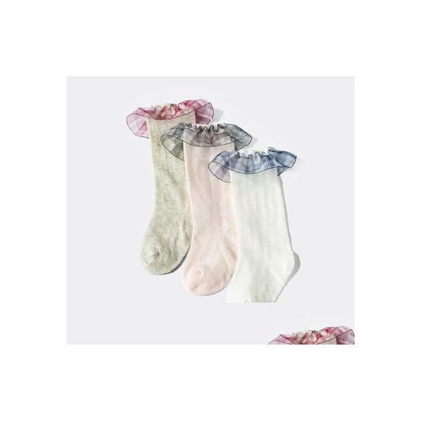 Kinder Socken Baby Lange Tube Frühling und Sommer Dünne Hohe Neugeborene Moskito Proof Spitze Jungen Mädchen Bein Drop Lieferung Mutterschaft Kleidung Dhqdm