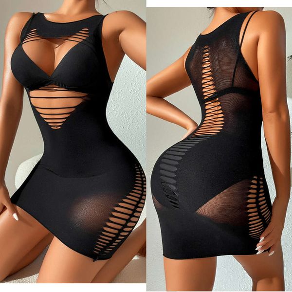 Club Bodycon Giysileri Hollow Out Corset Mini Elbise Seksi Elbiseler Kadınlar Seks Gecesi Temptation