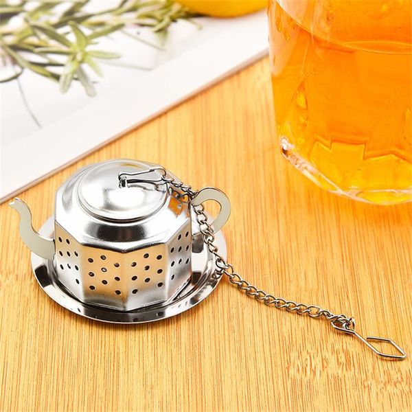 304 Paslanmaz Çelik Silvery Çaydan Şekiş Çay Infuser Süzgeç Aracı Toptanes