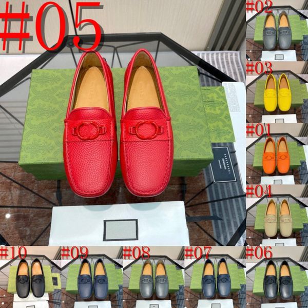 40 modelos de couro genuíno homens sapatos casuais marca de luxo 2023 homens designer mocassins mulheres respirável deslizamento em preto sapatos de condução plus size 38-46