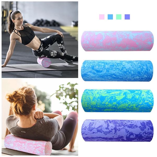 Blocchi per yoga Nuvola iridescente Yoga Colmn Pilates Block Rullo galleggiante ad alta densità PALESTRA Fitness Massaggio per il corpo Rullo in schiuma per yoga 30/45/60CM 231208