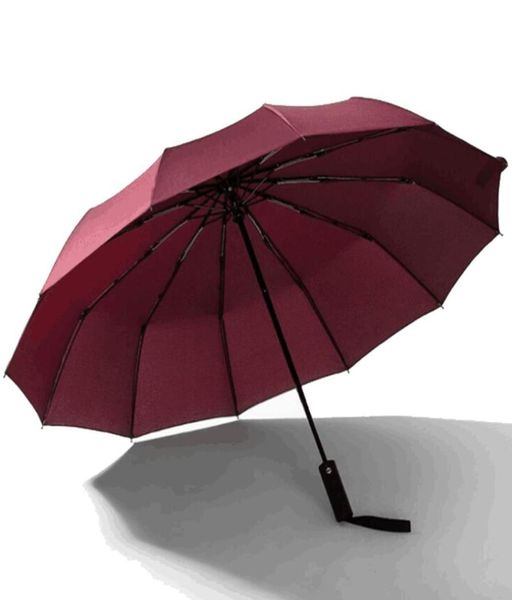 Dreifach zusammenklappbare automatische Regenschirme, UV-Schutz, automatische Windjacke aus Gummi, 12 Knochen2320118