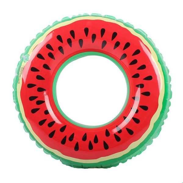 Brinquedos de banho 60/70/80/90cm Piscina Lifebuoy Swim Ring Inflável Life Bóia Melancia Laranja Fruit Design Anéis Drop Delivery Baby Dhiog