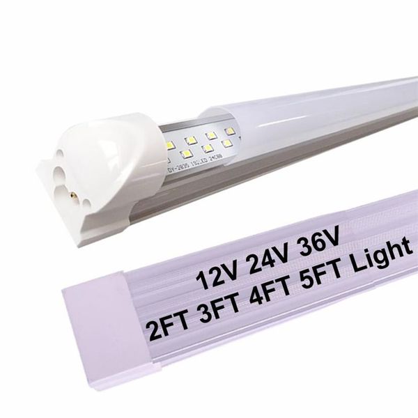 12V 24V 36V 5Ft Tubos LED Barra de luz interior 2FT 3FT 4FT 5FT DC 12 Volts Luzes de tira LED para carro de reboque de carga fechado RV Van Tr209C