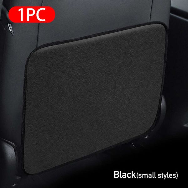 Novo couro do plutônio anti kick pad assento de carro à prova dwaterproof água capa traseira protetor auto anti risco esteiras para criança animal estimação com zíper sacos armazenamento