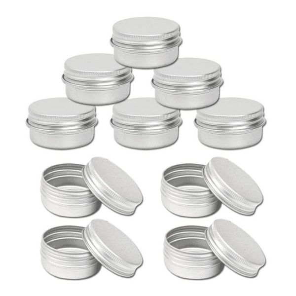 10 x 100ml de alumínio Tin grande compor potes de vela 100ml vazio Big Cosmetic Cosmetic Spice Pots Produto de cabelo Sweet Tin JA282C