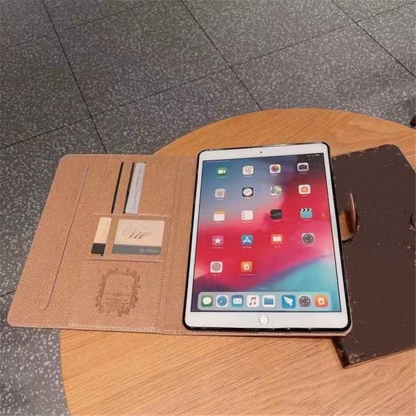 L Designer Tablet Leder stoßfeste Hülle Rückseite für iPad Pro 12,9 Zoll Pro 11 Air10,5 10,9 Mini 6 5 4 3 2 1 10,2 Zoll iPad 10 9 8 7 6 5 Fashion Full Cover Protect