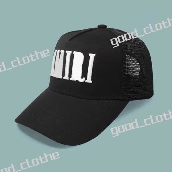 AM Neuester Stil irs TRUCKER HAT Ball Caps Luxus Designer Hut Mode Trucker Caps Hochwertige Stickerei Buchstaben Amirlies Amiiri Imiri Ami Chromess Hat 7B3E