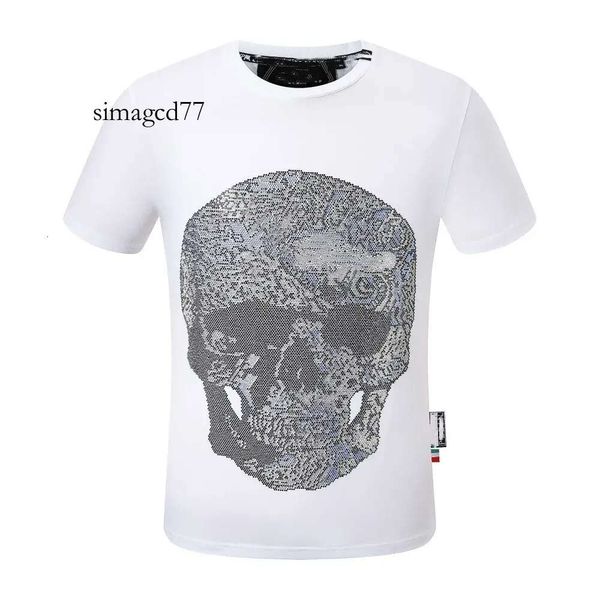 Abbigliamento Pleins Uomo Halloween Phillip T-shirt da uomo Magliette Plain Philipps Costumi firmati Designer Designer Animal Atern Casual Traspirante Skull Hea 405