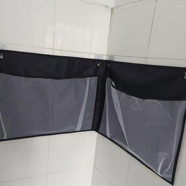 Depolama Çantaları Banyo oyuncak çantası bebek oyuncakları organizatör ağır hizmet peluş duvar montajı ile kanca fıkrası banyo için ağ