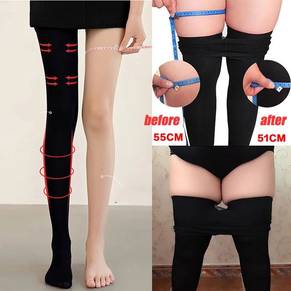 Taillen-Bauchformer, 1000D Superstrumpfhose, Kompressionsstrumpf, Fettverbrennung, Abnehmen, Anti-Cellulite-Strumpfhose, Kontrolle, Beinformer, Gewichtsverluststrümpfe, 231208