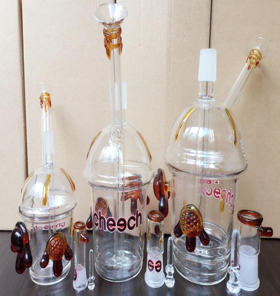 2016 Cheech Glass Cheechaccino Cheech Cup Dabuccino rig cheech Sandblasted Cup Rig Mini Glass Narghilè Bong9578091