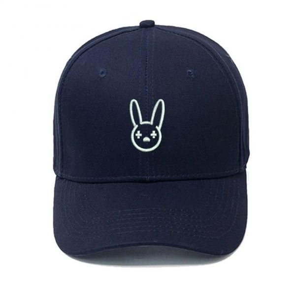 Bad Bunny Berretto da baseball da uomo Primavera Rapper Hip Hop Cappello da papà 100 cotone Gorras Cappelli in osso ricamato unisex 2205114699171