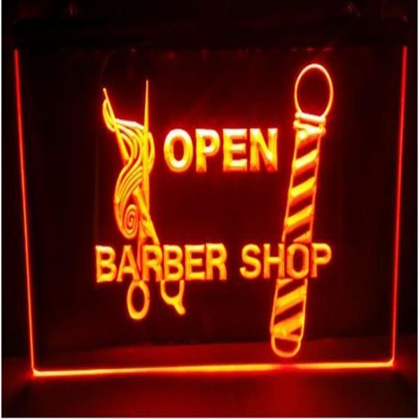 OPEN Barber Auto Bier Bar Pub Club 3D-Schilder LED-Neonlichtschild Wohnkultur Shop Crafts2352