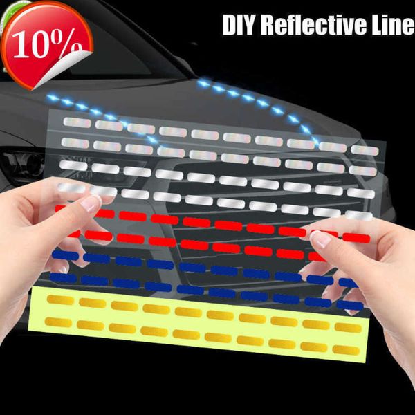 Neue DIY Linie Reflektierende Aufkleber Auto Motorräder Rad Körper Dekorative Streifen Diy Warnung Aufkleber Auto Aufkleber Zubehör