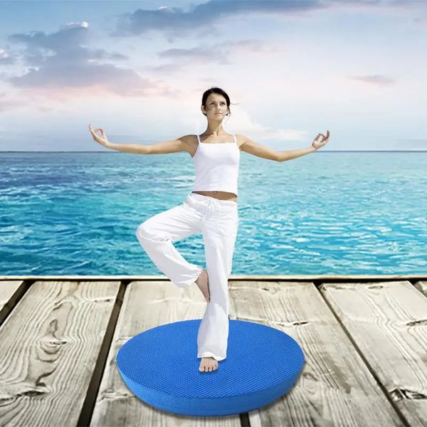 Yogamatten Stabilität Balance Pad TPE Yogamatte Blockschaumpolster Dickes Balancekissen Fitnesstraining Yoga Pilates Balance Board 231208