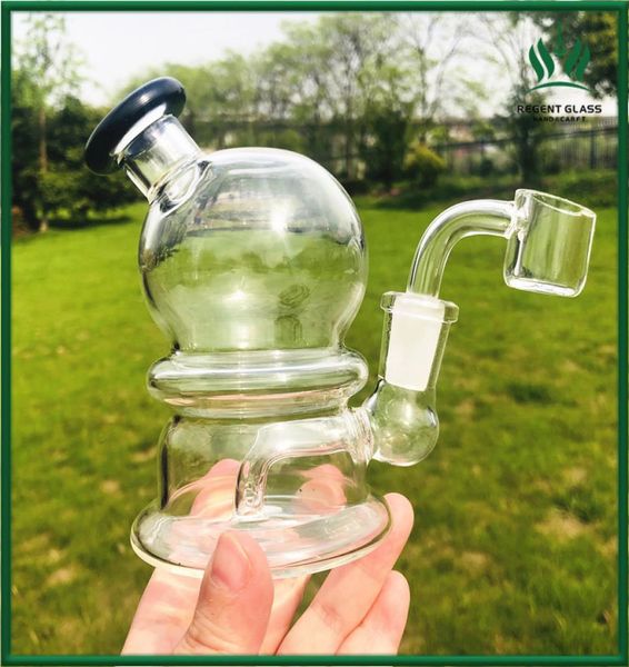 Fumar Hookahs 47 polegadas de vidro inteiro Bong Recycler Water Pipes Inline Percolator 14mm Quartz Banger Bowl Peça Grosso Pyrex O4347663