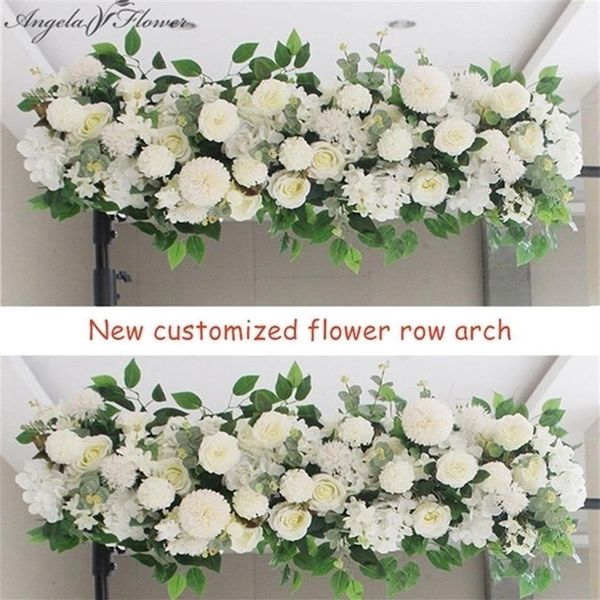 50 100 cm DIY casamento flor arranjo de parede suprimentos peônias de seda rosa flor artificial linha decoração casamento arco de ferro pano de fundo T20294J