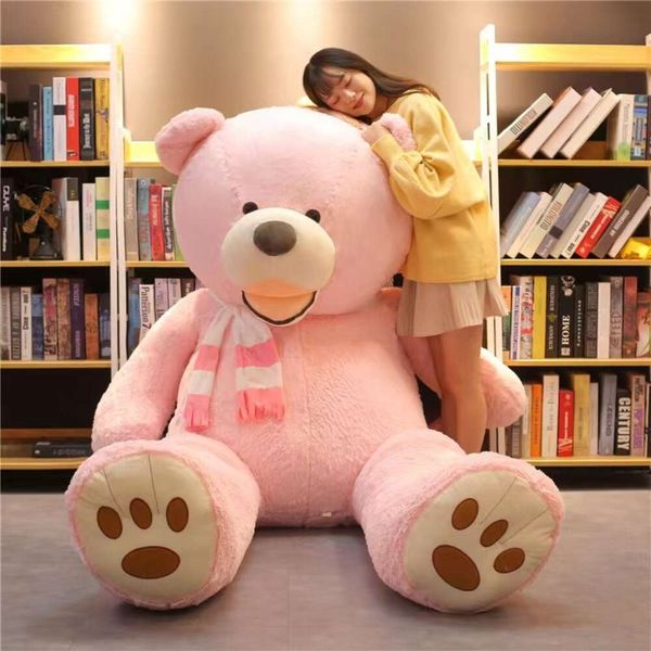 Riesiger 130 cm großer Großhandel Big America Bear Stofftier Teddybär Bezug Plüsch Stofftier Puppe Kissenbezug (ohne Sachen) Kinder Baby Erwachsene Geschenk