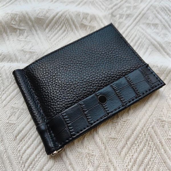 NEU MEN FODE Wallet Card Halter hochwertiger europäischer Trend Black Red Bag Short Portfolio Führerschein CR230K