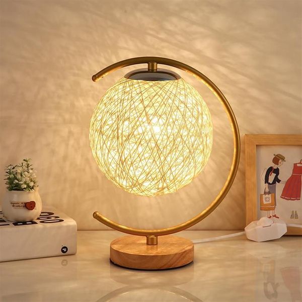 Lampade da tavolo Lampada da tavolo creativa nordica Camera da letto Comodino Moon Star Light Decorazione della stanza dei bambini 3d Night E27 Led 3w3158