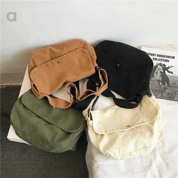 Outdoor-Taschen Al's neue Kunst-Leinwand-Postmann-Tasche für Männer und Frauen, Paare, einzelne Umhängetasche, koreanische Version, Instagram-Umhängerucksack