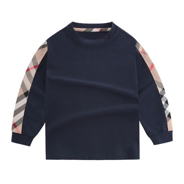 Criança crianças bebê menino menina camiseta manga longa com capuz outono topos moletom outwear pulôver em torno do pescoço com capuz 2-8t