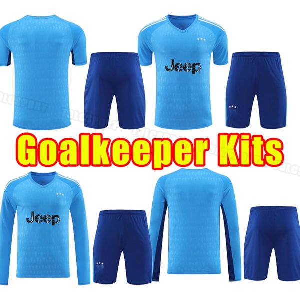 Kit portiere lungo e corto 23 24 VLAHOVIC CHIESA MILIK maglie da calcio 2023 2024 POGBA BONUCCI maglie da calcio kit MCKENNIE DI MARIA uniforme JuVeNtuses SET