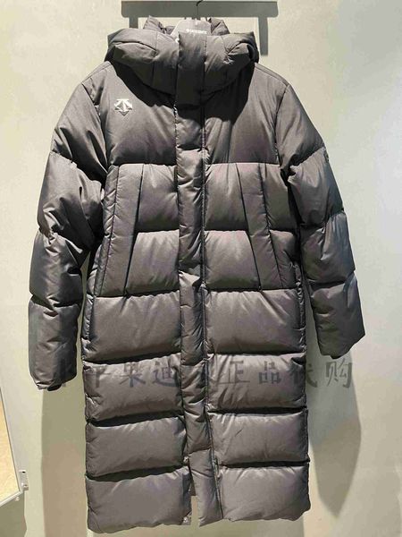 Parkas masculinas descida inverno clássico longo quente e à prova de vento jaqueta de penas de ganso d2431sdj63