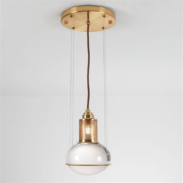 Pós-moderno cristal pingente luzes led hanglamp bola pendurado lâmpada para sala de estar cozinha casa luminárias decoração llfa208u