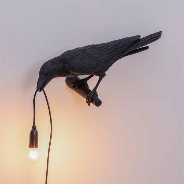 Wandlampen Italienische Vogellampe LED Tier Rabe Möbel Licht Wandleuchte Wohnzimmer Schlafzimmer Nachttisch Home DecorWall254D