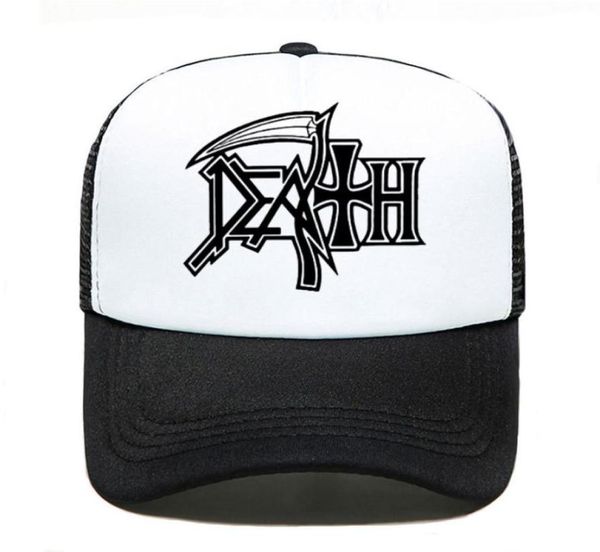 Ölüm Hoodies Rock Band Heavy Metal Beyzbol Kapağı Kadın Erkekler Unisex 2020 Yaz Parentchild Hats Mesh Visor Açık Sun Hatx10161935026