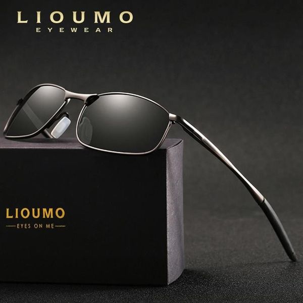 LIOUMO Brand Design New Aviation Occhiali da sole maschili Occhiali polarizzati Uomo Donna Occhiali da sole HD Occhiali da guida a specchio288V