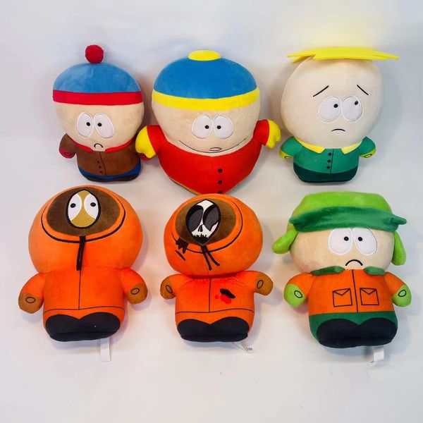 Vendita all'ingrosso South Park Cuscini di peluche Peluche Set di giocattoli per bambini Morbidi e confortevoli animali di peluche Regalo di Natale