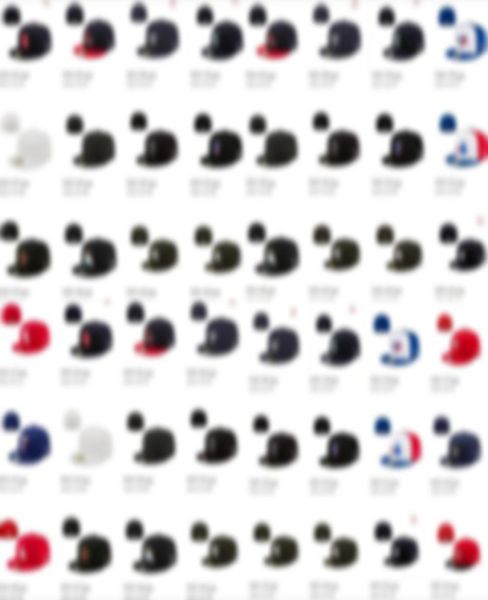 2023 Men039s Все командные бейсбольные шляпы Class Flat Visoor Hip Hop Red Sport Men039s Полный закрытый дизайн Caps Capeau Gree2542980