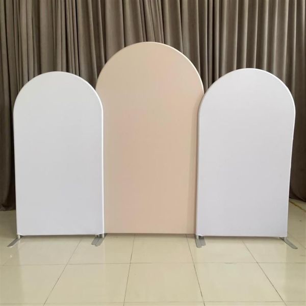 Outros suprimentos de festa de evento Personalizado Arch Backdrops Rosa Azul Bege Branco Decoração de Aniversário Banner Capas com Stands291b