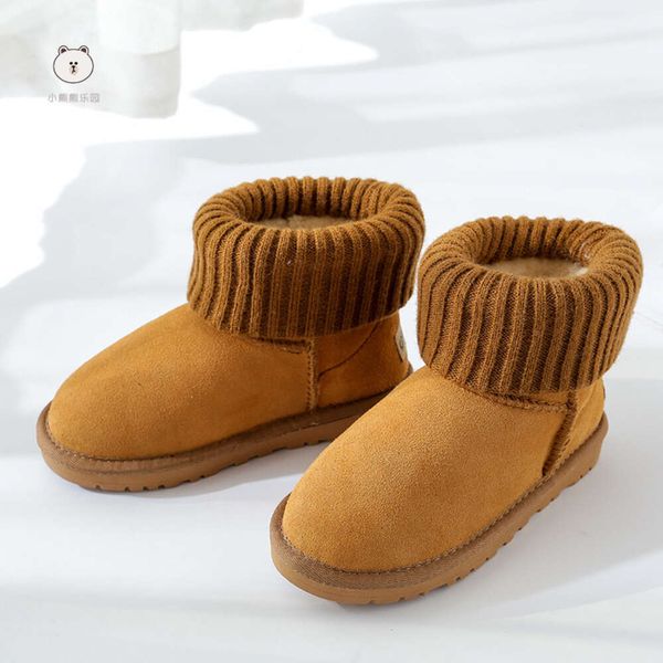 Stivali Bambini Pantofole Tasman Bambino Australia Scarponi da neve Scarpe per bambini Inverno Classico Ultra Mini Neonati maschi Ragazze Caviglia Bambino Pelliccia scamosciata