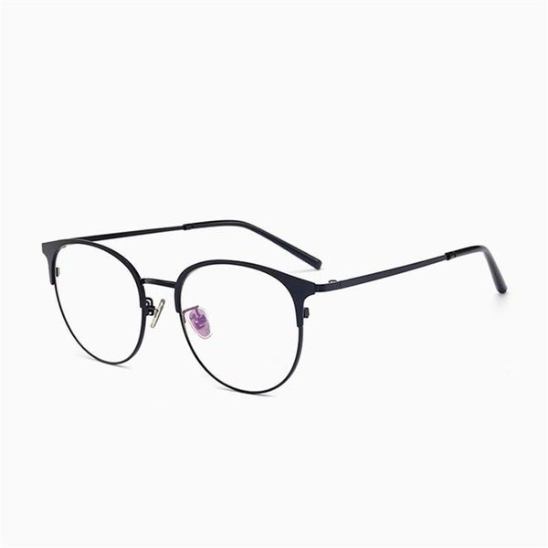 Qualità Cat eye donna Occhiali da sole Montature da uomo EyeFrames Retro Big Circle Occhiali da vista Occhiali da vista in metallo femminile Full R214A