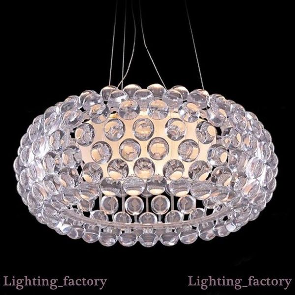 D35 50 65 cm Sospensione moderna Foscarini Caboche Lampada a sospensione in acrilico Luce sudore Ioni lampada a sospensione a sfera in acrilico moderno rustico ligh2592