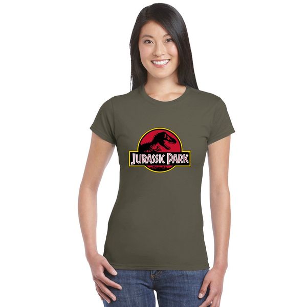 Camisetas femininas hipster tops JURASSIC PARK camisetas academias treino mulher camiseta praia surf camiseta dinossauro mundo gráfico