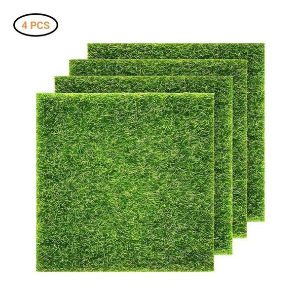 Künstliche Pflanze Wand Rasen Panels Zaun Hausgarten Hintergrund Dekor grüner Teppich Gras Dschungel Party liefert gefälschte Matte dekorative Fl273D