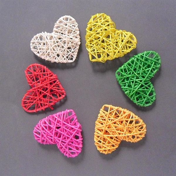 Decorações de Natal 5pcs 10/13/16cm Rattan Heart Sepak Takraw para festa de aniversário casa decoração de casamento ball255f