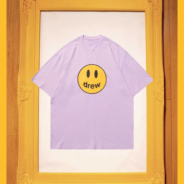 Детские ретро-ретро-дизайнерские футболки валюта Заклятый враг Zhi Drew Biber Улыбающееся лицо с коротким рукавами